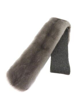 Prada Fur Scarf Wool